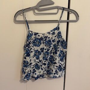 H&M size small blue floral cami